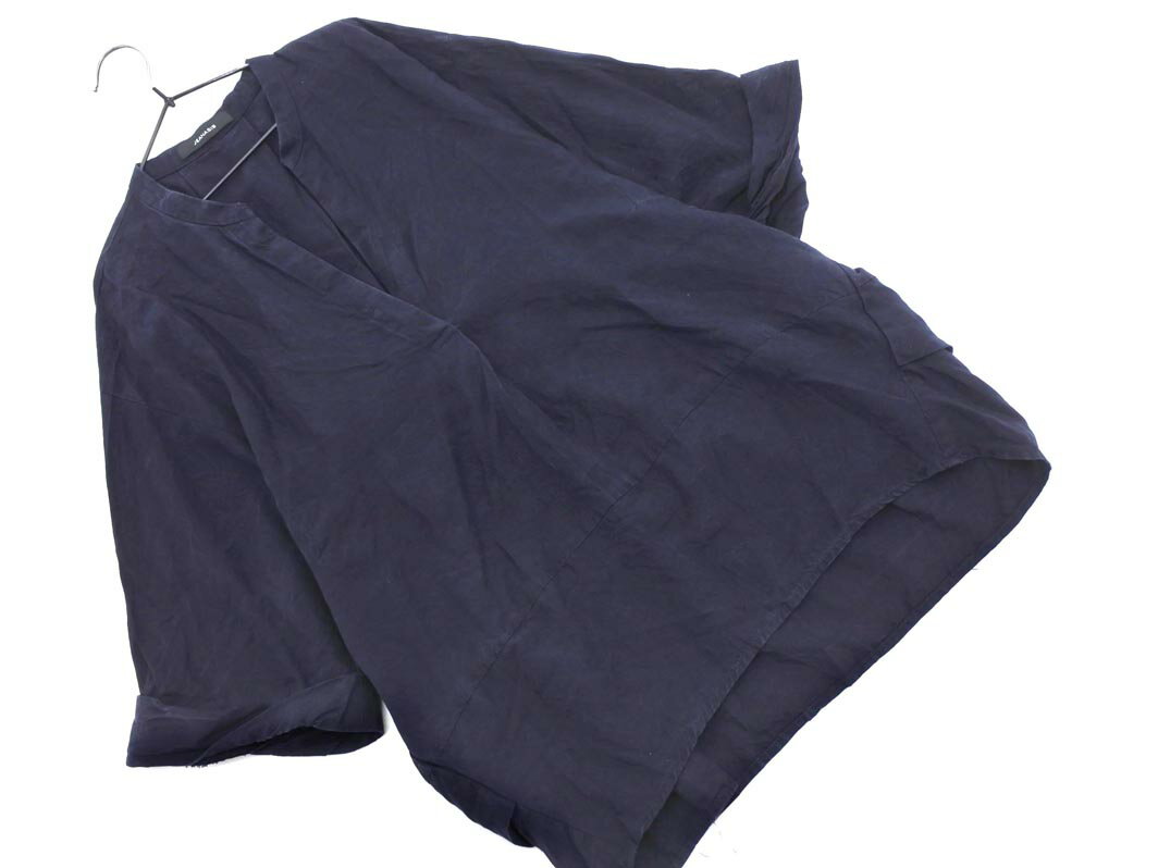 JEANASIS ジーナシス スキッパー ブラウス シャツ sizeF/紺 ■◆ ☆ fed0 レディース【USED】【中古】【古着】【ブランド古着買取・販売ABJ】(4)