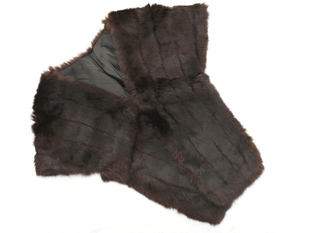 FUR STORE ファーストア リアルファー ティペット 茶 ◆■ ☆ fkb1 レディース【USED】【中古】【古着】【..