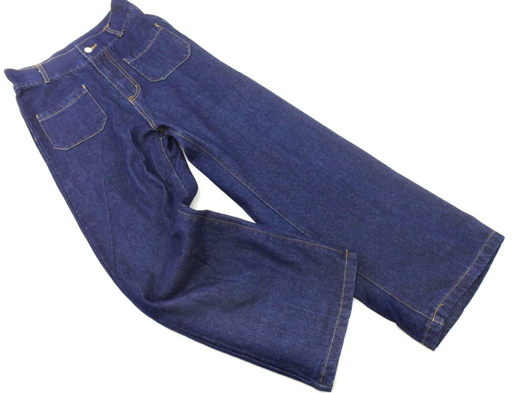BONLECILL ボンルシール ハイウエスト デニムパンツ sizeL/青 ■■ ☆ fkc6 レディース【USED】【中古】【古着】【ブランド古着買取・販売ABJ】