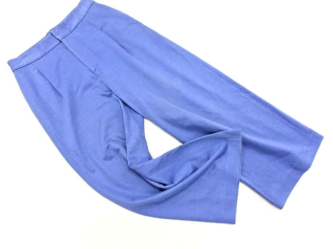 BALLSEY ボールジー トゥモローランド リネン混 ワイド パンツ size38/青 ■◇ ☆ ejb5 レディース【USED】【中古】【古着】【ブランド古着買取・販売ABJ】