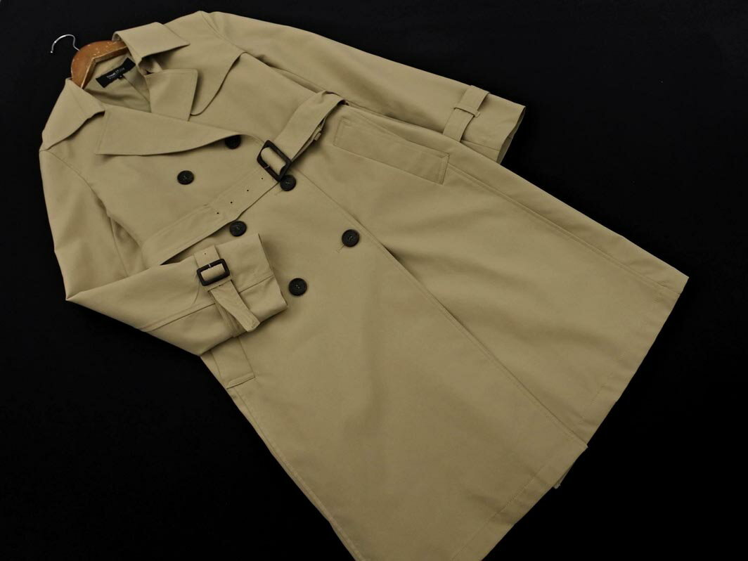 COMME CA ISM コムサイズム トレンチ コート size9/ベージュ ■◇ ☆ fba4 レディース【USED】【中古】【古着】【ブランド古着買取・販売ABJ】