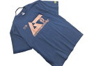 HARDCORE CHOCOLATE ハードコアチョコレート 月間 ムー プリント Tシャツ sizeXXL/紺 ■◆ ☆ fga8 メンズ【USED】【中古】【古着】【ブランド古着買取・販売ABJ】