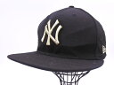 New Era ニューエラ 9FIFTY ニューヨーク ヤンキース ベースボール キャップ sizeONE/黒 ■■ ☆ ffa3 メンズ【USED】【中古】【...