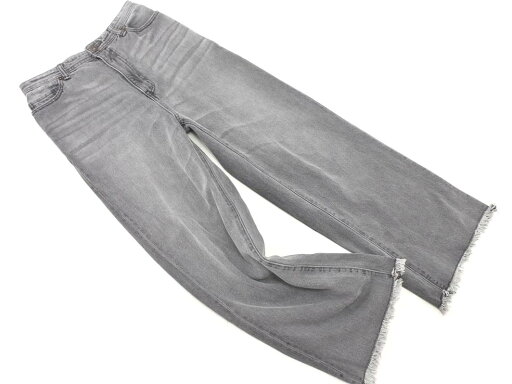 MAYSON GREY メイソングレイ カットオフ ワイド デニムパンツ size2/グレー ■■ ☆ ffb7 レディース【USED】【中古】【古着】【ブランド古着買取・販売ABJ】 MAYSON GREY メイソングレイ カットオフ ワイド デニムパンツ size2/グレー ■■ ☆ ffb7 レディース【USED】【中古】【古着】【ブランド古着買取・販売ABJ】