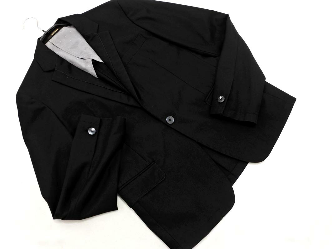 COMME CA MEN コムサメン テーラード ジャケット sizeS/黒 ■◇ ☆ ela9 メンズ【USED】【中古】【古着】【ブランド古着買取・販売ABJ】