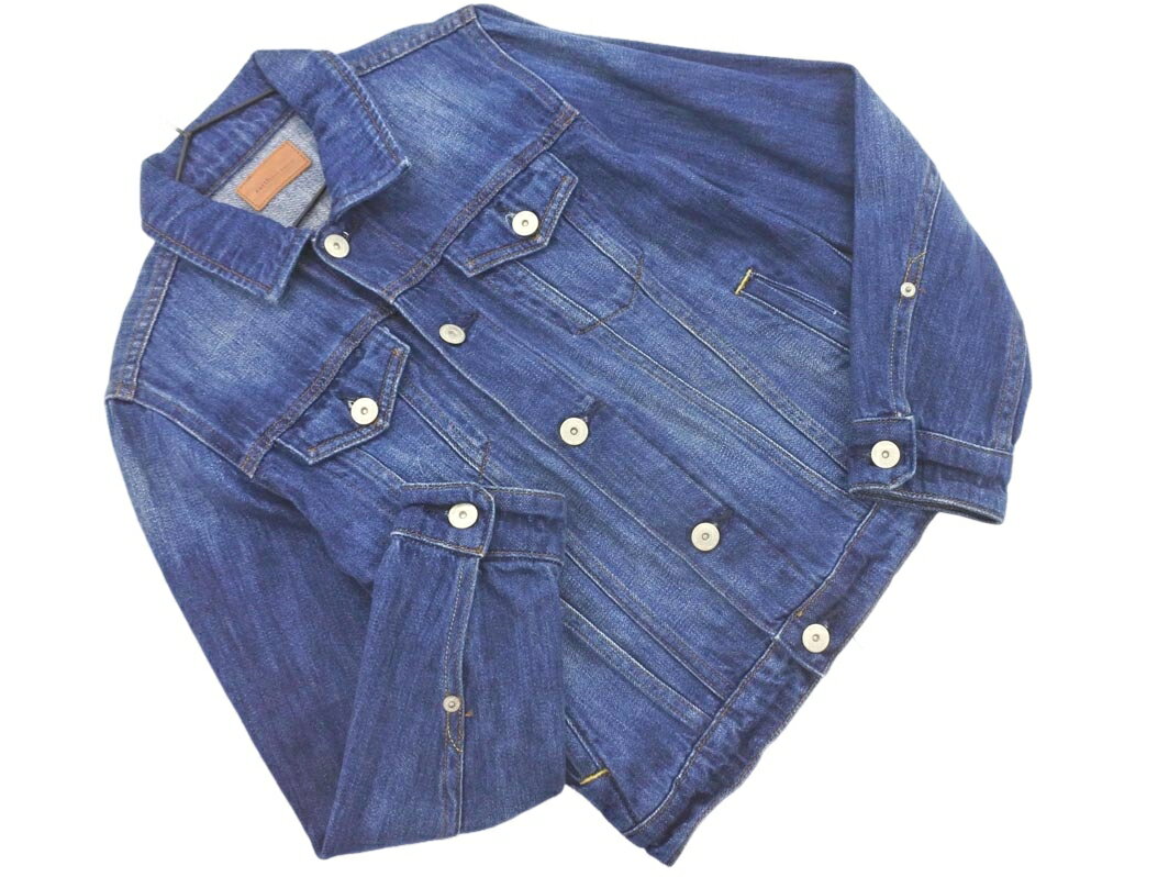 earth music&ecology アースミュージック&エコロジー Gジャン デニム ジャケット sizeS/青 ■◇ ☆ fcb2 レディース【USED】【中古】【古着】【ブランド古着買取・販売ABJ】