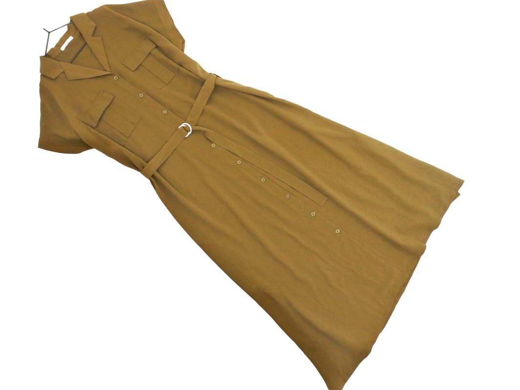 オリーブデオリーブ 半袖 シャツ ワンピース sizeM/カーキ ■◆ ☆ fhb2 レディース【USED】【中古】【古着】【ブランド古着買取・販売ABJ】