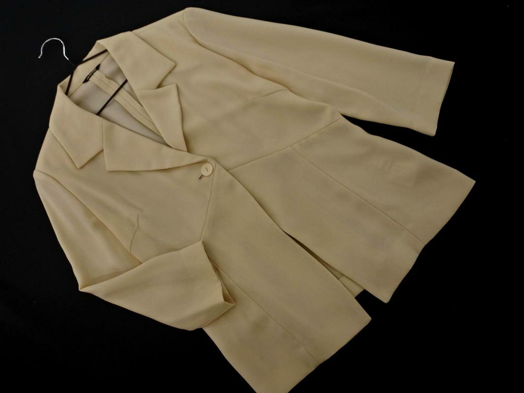 LAUTREAMONT ロートレアモン テーラード ジャケット size2/ベージュ ■◇ ☆ fcb9 レディース【USED】【中古】【古着】【ブランド古着買取・販売ABJ】