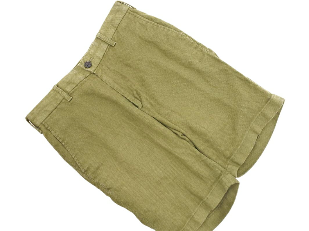 a day in the life アデイインザライフ ユナイテッドアローズ 綿麻 ショート パンツ sizeS/緑 ■◆ ☆ fec7 メンズ【USED】【中古】【古着】【ブランド古着買取・販売ABJ】