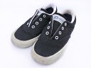 CONVERSE コンバース 3CK160 スキッドグリップ スリッポン スニーカー 16cm 黒 ■■ ☆ fcb1 子供服【USED】【中古】【古着】【ブラ...