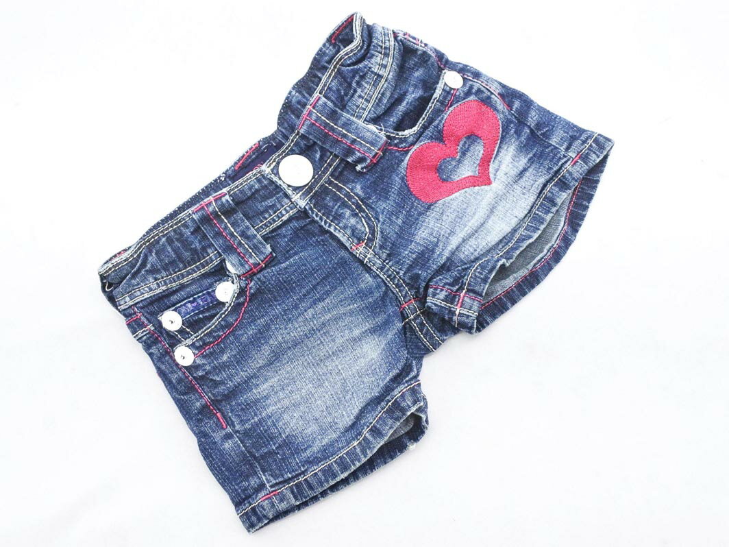 RONI ロニィ ショート デニムパンツ sizeS（110cm）/紺 ■◆ ☆ ffa3 子供服【USED】【中古】【古着】【ブ..