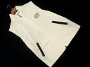 ネコポスOK Munsingwear マンシングウェア フルジップ ベスト sizeM/オフホワイト ■◆ ☆ fgb5 レディース【USED】【中古】【古着】...