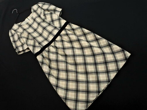 LAISSE PASSE レッセパッセ ウール100% チェック ワンピース size38/アイボリー ◇■ ☆ fbb8 レディース【USED】【中古】【古着】【ブランド古着買取・販売ABJ】 LAISSE PASSE レッセパッセ ウール100% チェック ワンピース size38/アイボリー ◇■ ☆ fbb8 レディース【USED】【中古】【古着】【ブランド古着買取・販売ABJ】