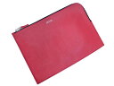 Calvin Klein カルバンクライン レザー クラッチ バッグ 赤 ■■ ☆ fac2 レディース【USED】【中古】【古着】【ブランド古着買取・販売AB...