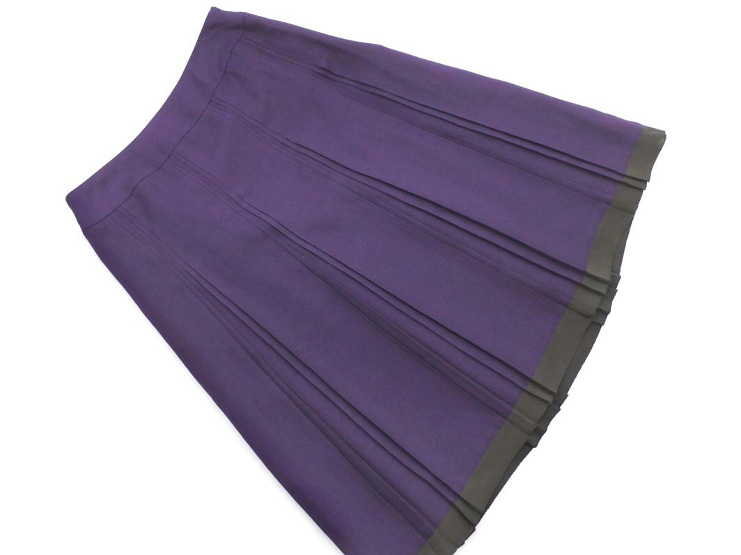 J.PRESS ジェイプレス Aライン 台形 スカート size7/紫 ■■ ☆ ffb7 レディース【USED】【中古】【古着】【ブランド古着買取・販売ABJ】