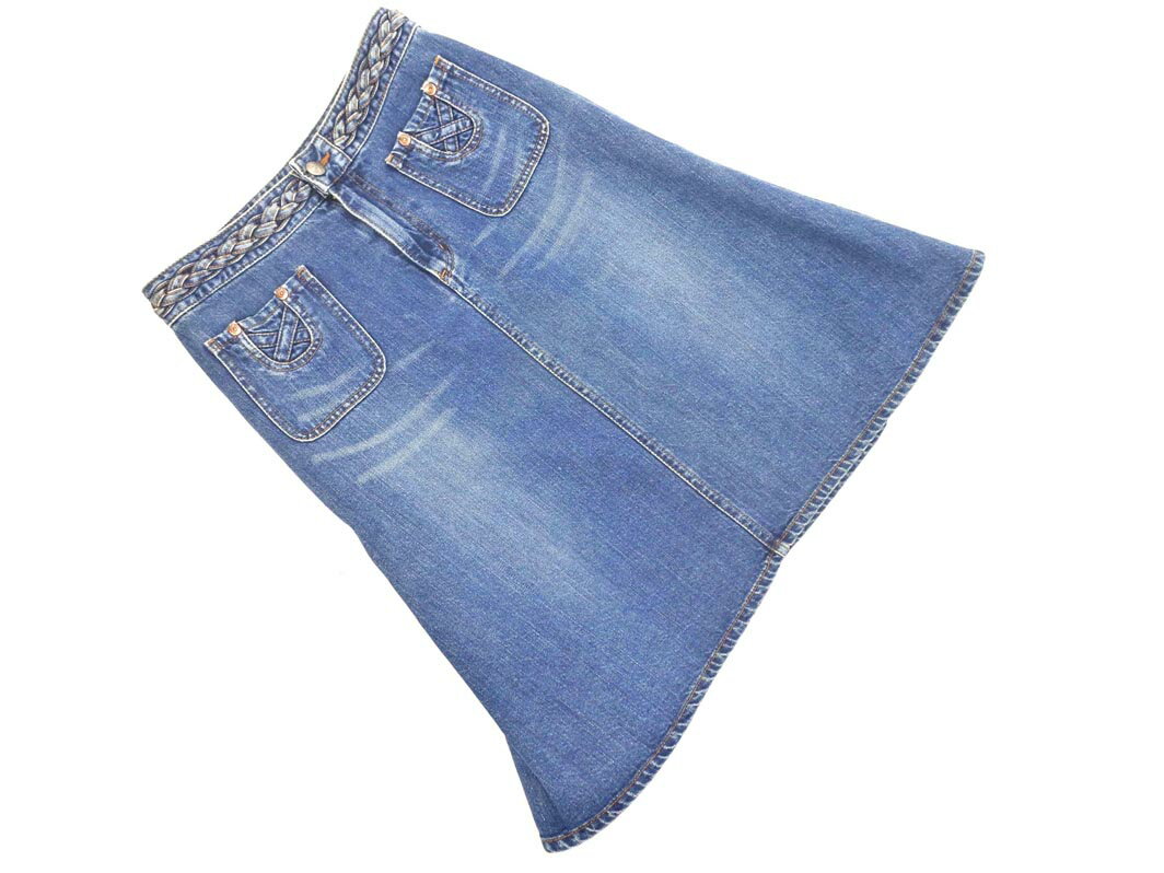 Spick & Span スピック＆スパン Aライン 台形 デニムスカート size38/青 ■■ ☆ fkb4 レディース【USED】【中古】【古着】【ブランド古着買取・販売ABJ】