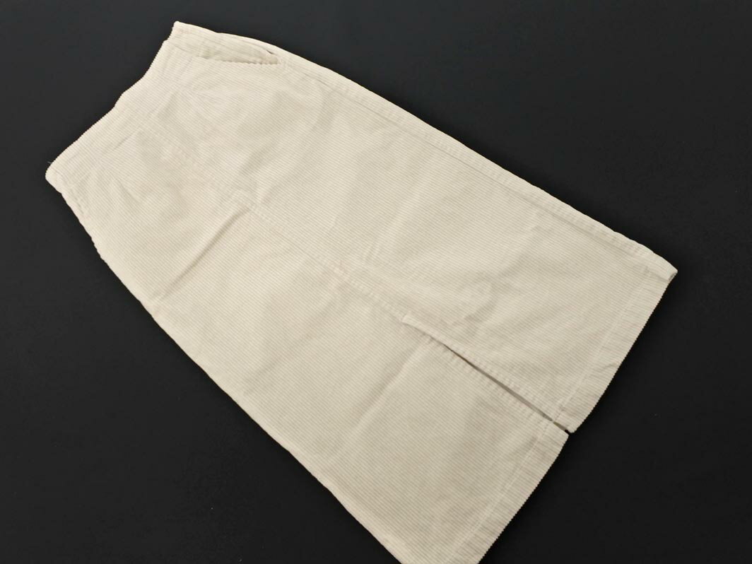 Ray BEAMS レイビームス コーデュロイ タイト スカート アイボリー ◇■ ☆ fka5 レディース【USED】【中古】【古着】【ブランド古着買取・販売ABJ】