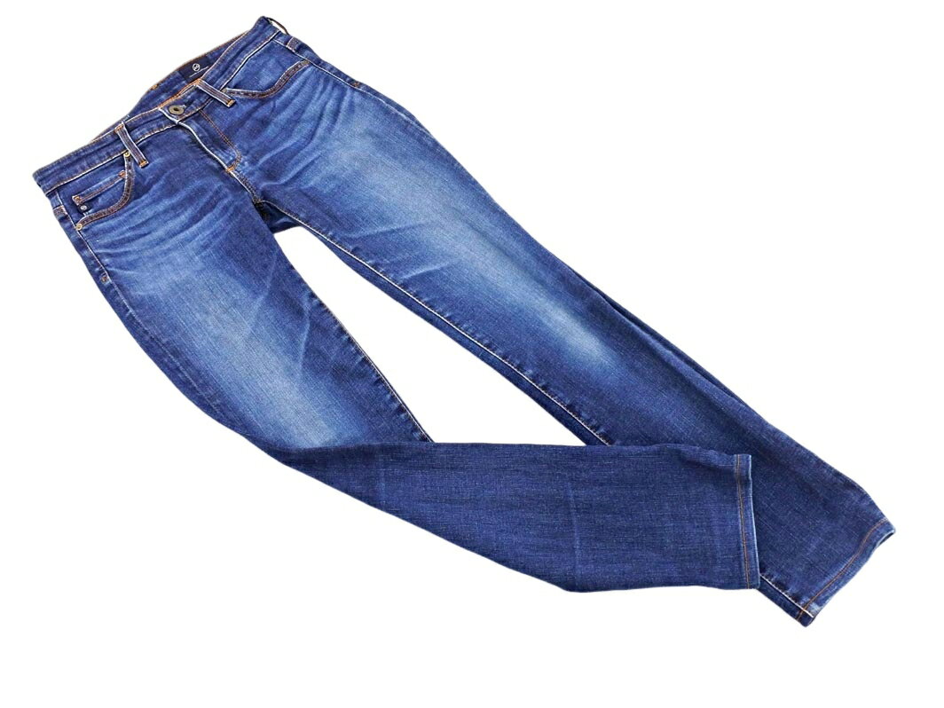 ADRIANO GOLDSCHMIED アドリアーノゴールドシュミット ストレッチ スキニー デニムパンツ size23R/紺 ■..