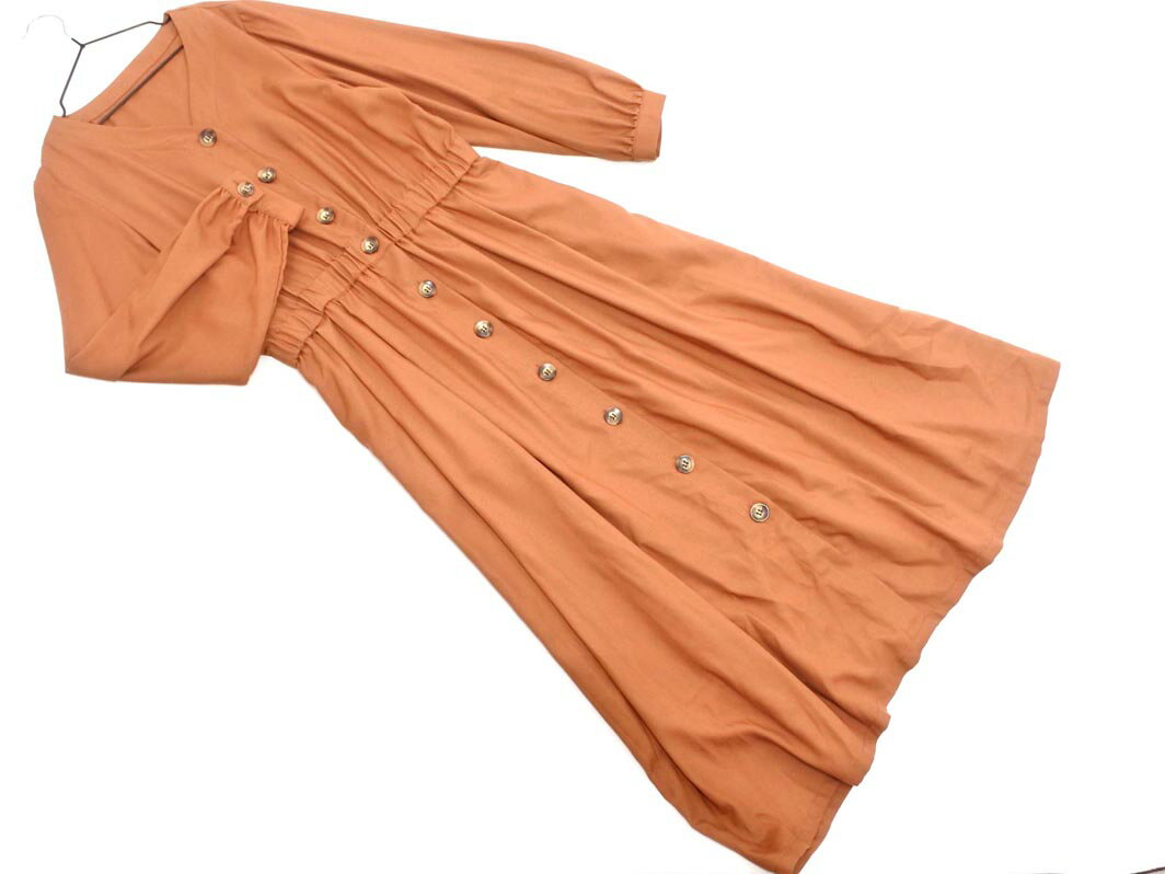 GLOBAL WORK グローバルワーク ロング シャツ ワンピース sizeL/茶 ◇■ ☆ fac9 レディース【USED】【中古】【古着】【ブランド古着買取・販売ABJ】