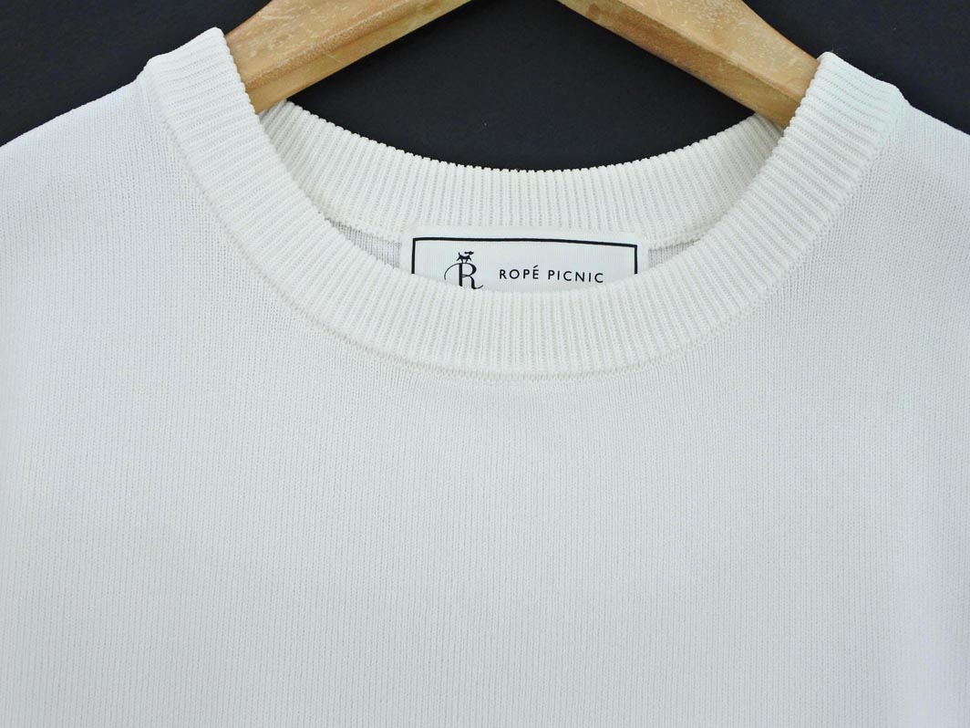 ネコポスOK Rope Picnic ロペピクニック ノースリーブ サマー ニット セーター size38/オフホワイト ■◆ ☆ gga7 レディース【USED】【中古】【古着】【ブランド古着買取・販売ABJ】 furugi-abj-11199320 ブランド古着ならABJ サンプル画像2