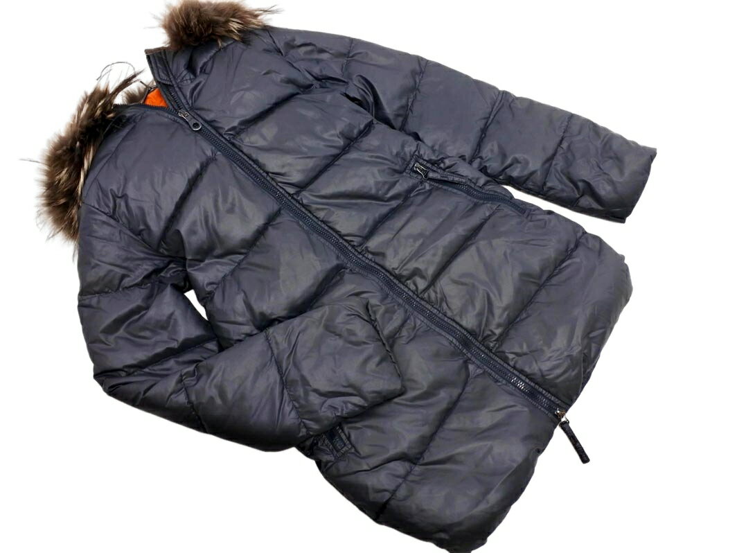 DUVETICA デュベティカ Kappa フィンファクーンファー ダウン コート size40/濃紺 ◆■◎ ☆ fjc2 レディー..