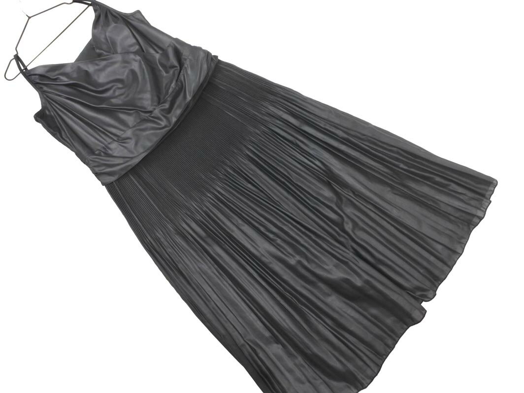 ATELIER SAB アトリエサブ ギャザー プリーツ キャミソール ワンピース size13T/黒 ■◆ ☆ ffa6 レディー..