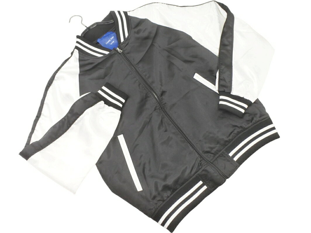 Casper John キャスパージョン スカジャン ジャケット sizeM/白x黒 ◇■ ☆ fka5 メンズ【USED】【中古】【古着】【ブランド古着買取・販売ABJ】