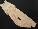 GIRL ガール シフォン 切替 オールインワン sizeM/ピンクベージュ ■◆ ☆ fec7 レディース【USED】【中古】【古着】【ブランド古着買取・販売ABJ】
