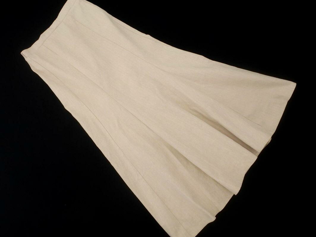 Discoat ディスコート ヘリンボーン ロング スカート sizeM/ベージュ ■■ ☆ fga2 レディース【USED】【中古】【古着】【ブランド古着買取...