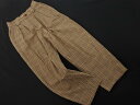 Rouge vif ルージュヴィフ アバハウス グレンチェック テーパード パンツ size38/茶 ■■ ☆ fdb1 レディース【USED】【中古】【古着】【ブランド古着買取・販売ABJ】