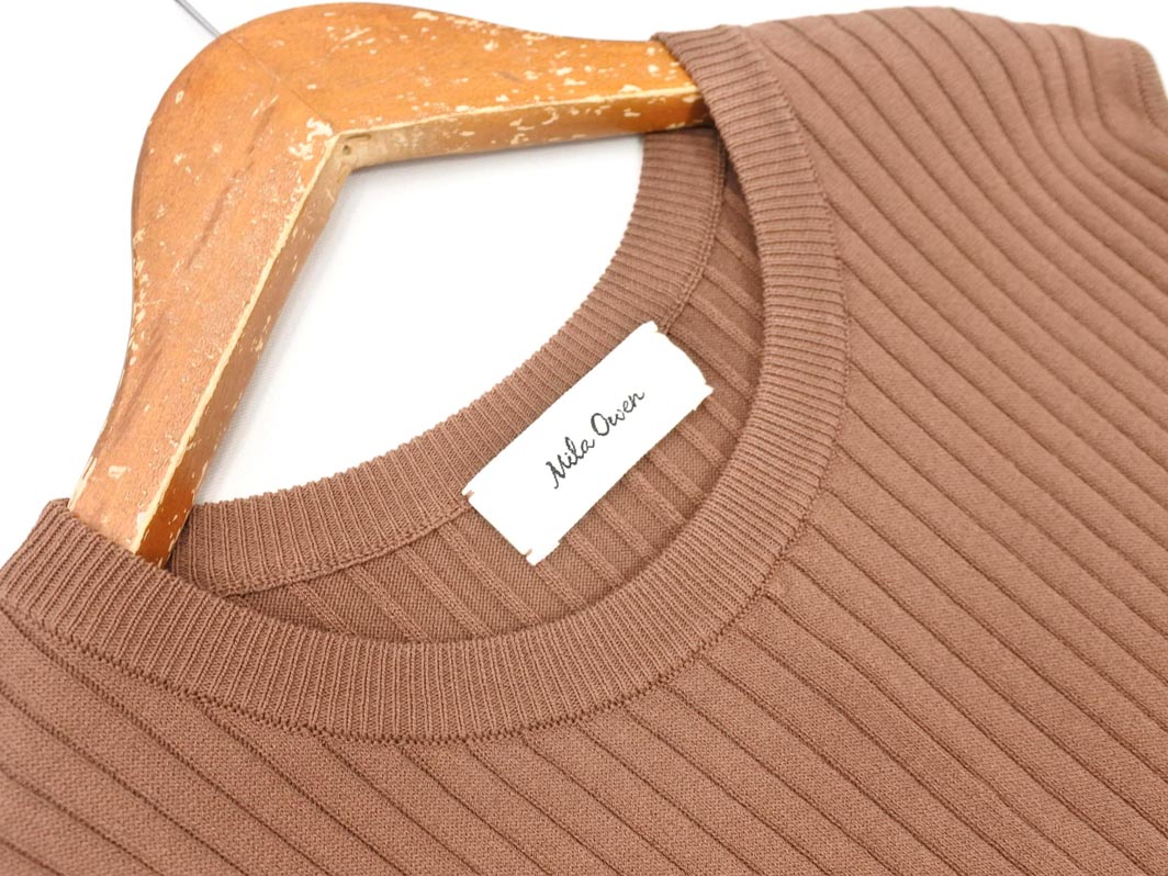 Mila Owen ミラオーウェン スリット ノースリーブ ワンピース size0/茶 ■◆ ☆ gga9 レディース【USED】【中古】【古着】【ブランド古着買取・販売ABJ】 furugi-abj-11200846 ブランド古着ならABJ サンプル画像2