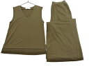 CECIL McBEE セシルマクビー ノースリーブカットソー ワイドパンツ セットアップ sizeM/カーキ ■◆ ☆ fga9 レディース【USED】【中古...
