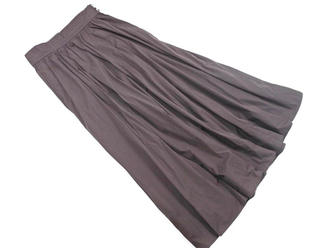 グリーンレーベルリラクシング ユナイテッドアローズ フレア マキシ スカート size36/こげ茶 ■◇ ☆ gda2 レディース【USED】【中古】【古着】【ブランド古着買取・販売ABJ】