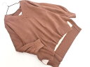 JEANASIS ジーナシス Vネック ニット セーター sizeF/茶 ■◇ ☆ fdb1 レディース【USED】【中古】【古着】【ブランド古着買取・販売AB...