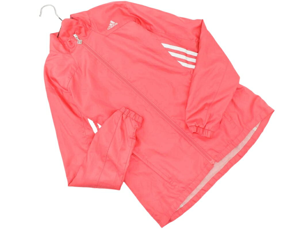 ネコポスOK adidas アディダス 裏地メッシュ トラック ジャケット sizeS/ピンク ■◇ ☆ ffb8 レディース【USED】【中古】【古着】【ブランド古着買取・販売ABJ】