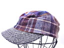 BEAMS ビームス mini ミニ ウール混 素材切替 ワーク キャップ 53cm 黒x茶 ◇■ ☆ fac1 子供服【USED】【中古】【古着】【ブランド古...