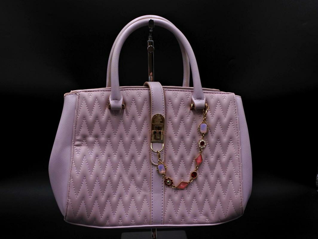 Samantha Vega サマンサベガ チェーンストラップ付き 2WAY ハンド バッグ ピンク ■■ ☆ fga2 レディース【USED】【中古】【古着】【ブランド古着買取・販売ABJ】