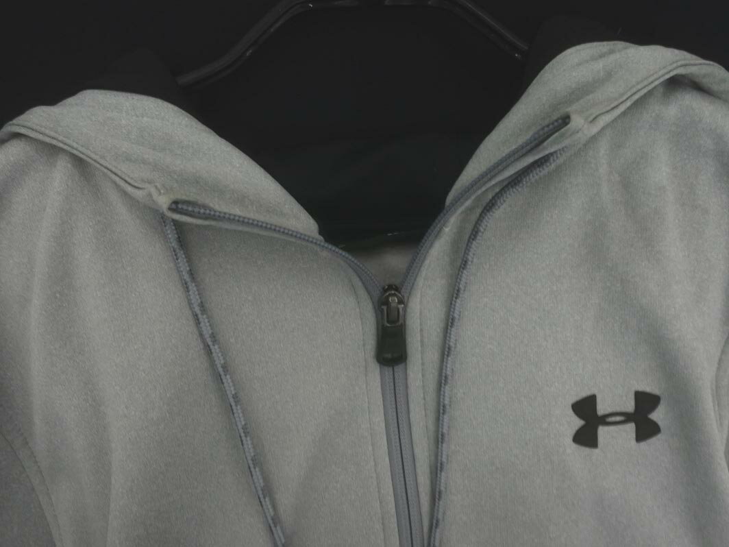 UNDER ARMOUR アンダーアーマー 裏起毛 ジップアップ パーカー sizeXL/グレー ◇■ ☆ flb7 メンズ【USED】【中古】【古着】【ブランド古着買取・販売ABJ】 3