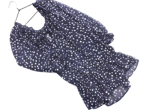 ネコポスOK MINIMUM ミニマム 星柄 シアー ブラウス シャツ size2/紺 ■◆ ☆ ffc0 レディース【USED】【中古】【古着】【ブランド古着買取・販売ABJ】 ネコポスOK MINIMUM ミニマム 星柄 シアー ブラウス シャツ size2/紺 ■◆ ☆ ffc0 レディース【USED】【中古】【古着】【ブランド古着買取・販売ABJ】