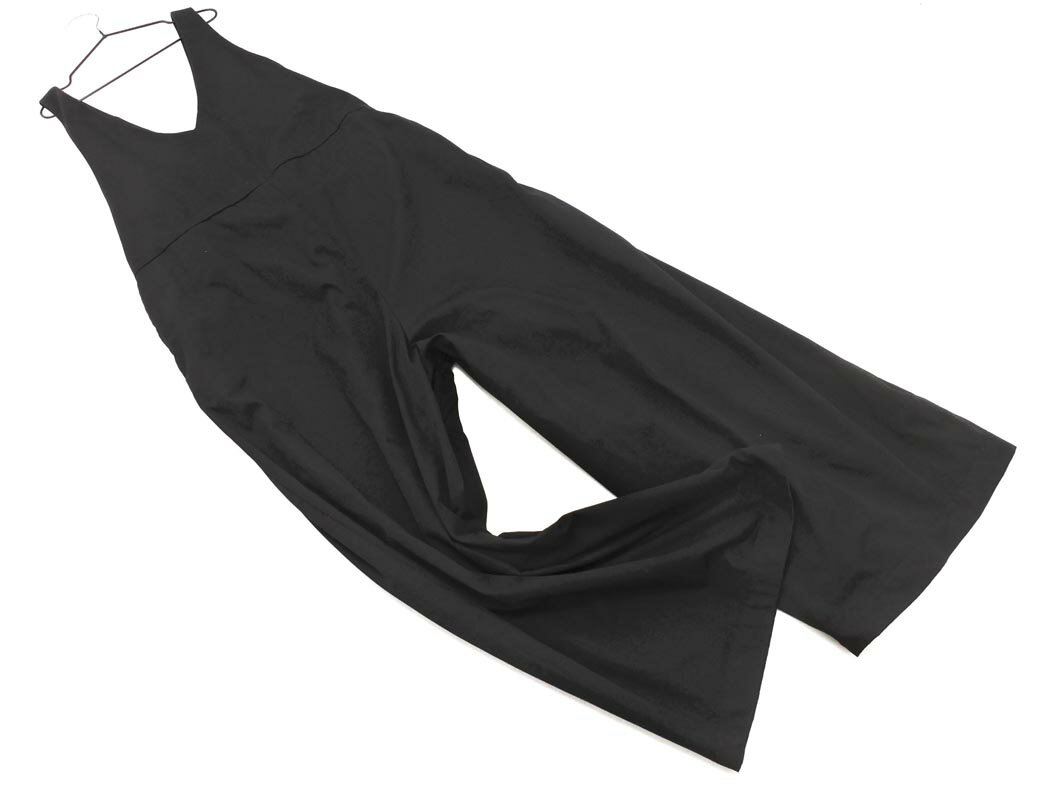 GLOBAL WORK グローバルワーク リボン サロペット オーバーオール sizeM/黒 ■◇ ☆ fac1 レディース【USED】【中古】【古着】【ブランド古着買取・販売ABJ】