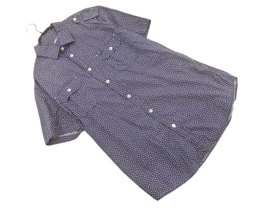 GAS ガス 花柄 半袖 シャツ 青 ■◆ ☆ fgb7 メンズ【USED】【中古】【古着】【ブランド古着買取・販売ABJ】(4)