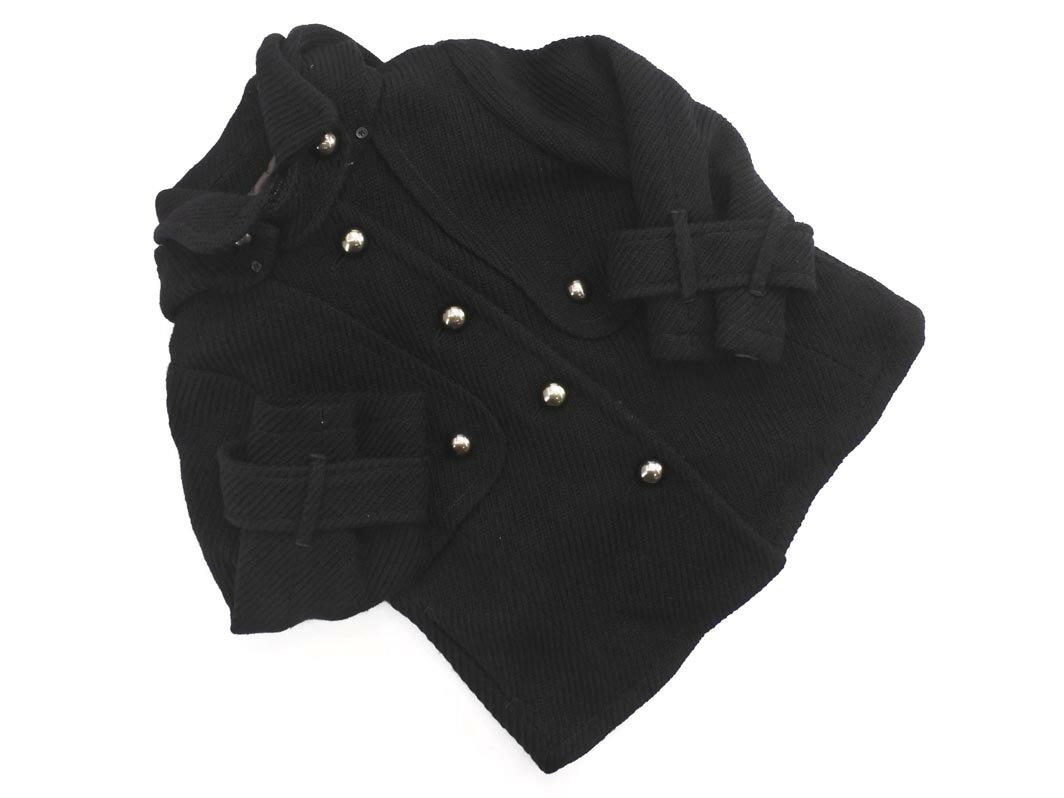 MAITRESSE メトリーゼ ウール100% 2WAY ジャケット size9/黒 ◇■ ☆ ejb8 レディース【USED】【中古】【古着】【ブランド古着買取・販売ABJ】