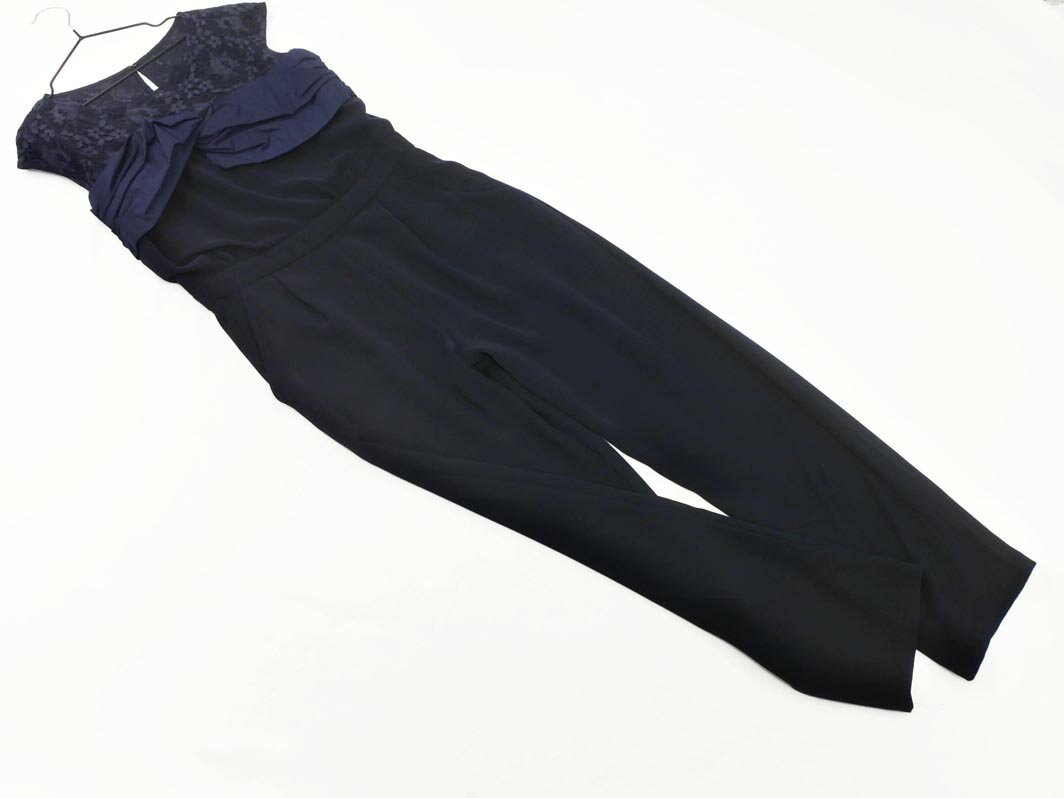 kaene カエン レース 切替 オールインワン size2/紺 ■◆ ☆ ffb0 レディース【USED】【中古】【古着】【ブランド古着買取・販売ABJ】