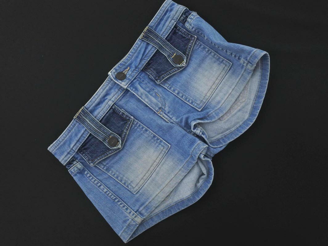 JUICY COUTURE ジューシークチュール ショート デニムパンツ size24/青 ■◆ ☆ fec9 レディース【USED】【中古】【古着】【ブランド古着買取・販売ABJ】