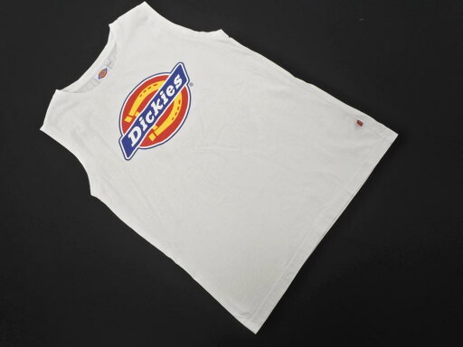 ネコポスOK Dickies ディッキーズ ロゴ プリント ノースリーブ カットソー sizeL/白 ■◆ ☆ fgc1 レディース【USED】【中古】【古着】【ブランド古着買取・販売ABJ】 ネコポスOK Dickies ディッキーズ ロゴ プリント ノースリーブ カットソー sizeL/白 ■◆ ☆ fgc1 レディース【USED】【中古】【古着】【ブランド古着買取・販売ABJ】