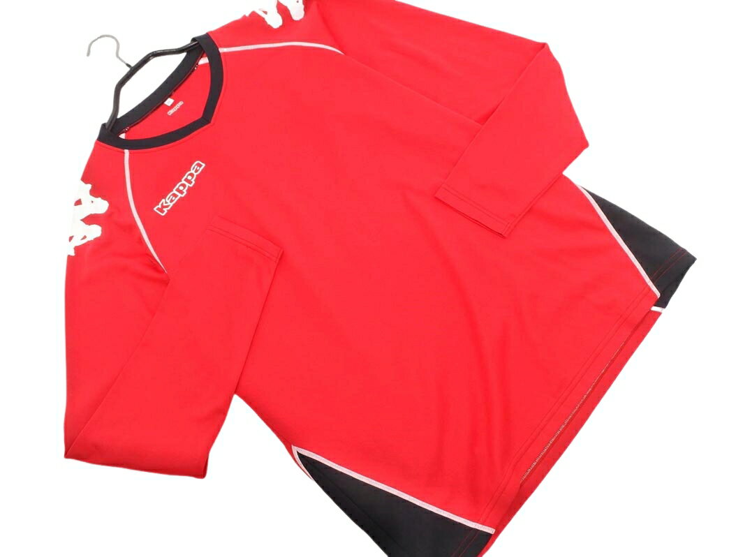 kappa カッパ トレーニングウェア プラクティスシャツ size0/赤 ■◇ ☆ fcb8 メンズ【USED】【中古】【古着】【ブランド古着買取・販売ABJ】