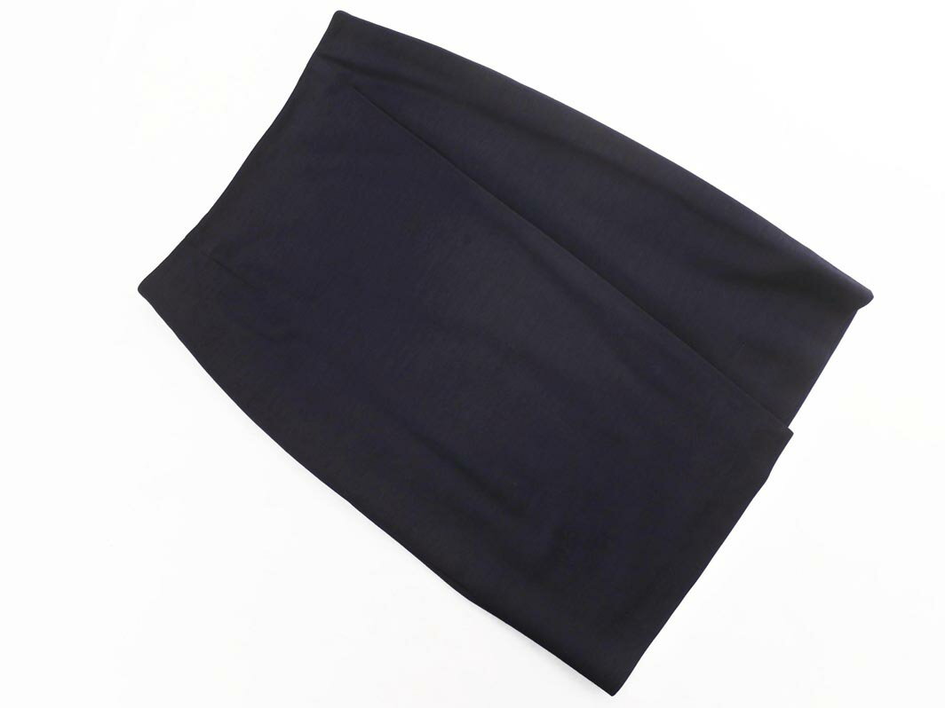 UNITED ARROWS ユナイテッドアローズ リネン混 タイト スカート size38/濃紺 ■■ ☆ fcd1 レディース【USED】【中古】【古着】【ブランド古着買取・販売ABJ】