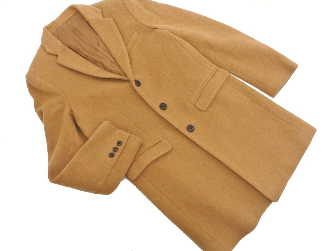 STUDIOUS ステュディオス ウール混 チェスター コート sizeM/キャメル ◇■ ☆ fad1 レディース【USED】【中古】【古着】【ブランド古着買取・販売ABJ】