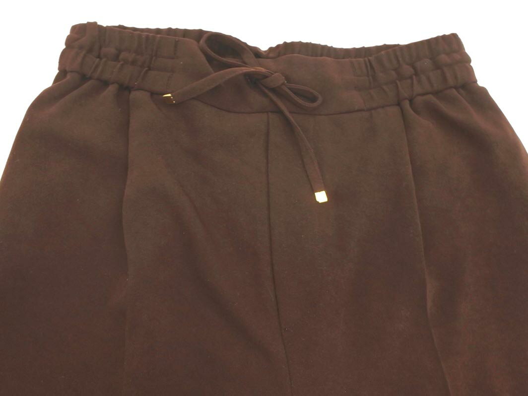 VIS ビス センタープレス イージー ワイド パンツ sizeF/茶 ■■ ☆ ffb9 レディース【USED】【中古】【古着】【ブランド古着買取・販売ABJ】