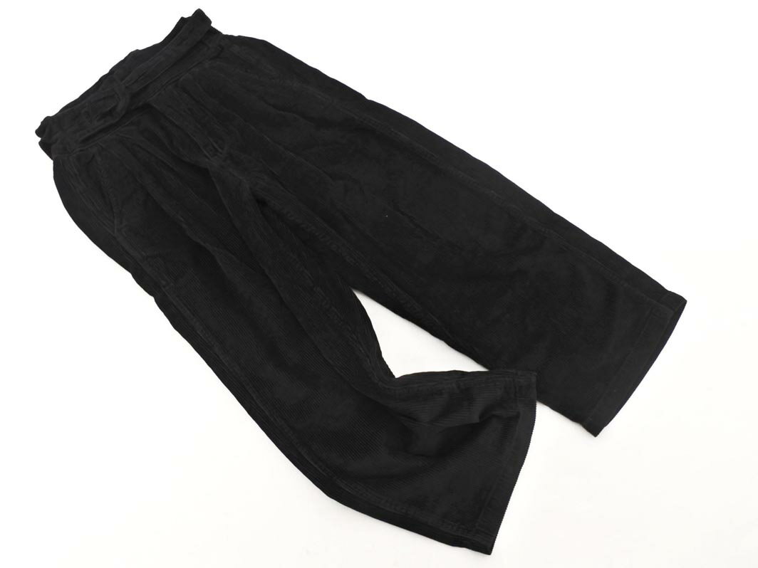 Hibeck ハイベック コーデュロイ ワイド パンツ size1/黒 ◇■ ☆ flb7 メンズ【USED】【中古】【古着】【ブランド古着買取・販売ABJ】